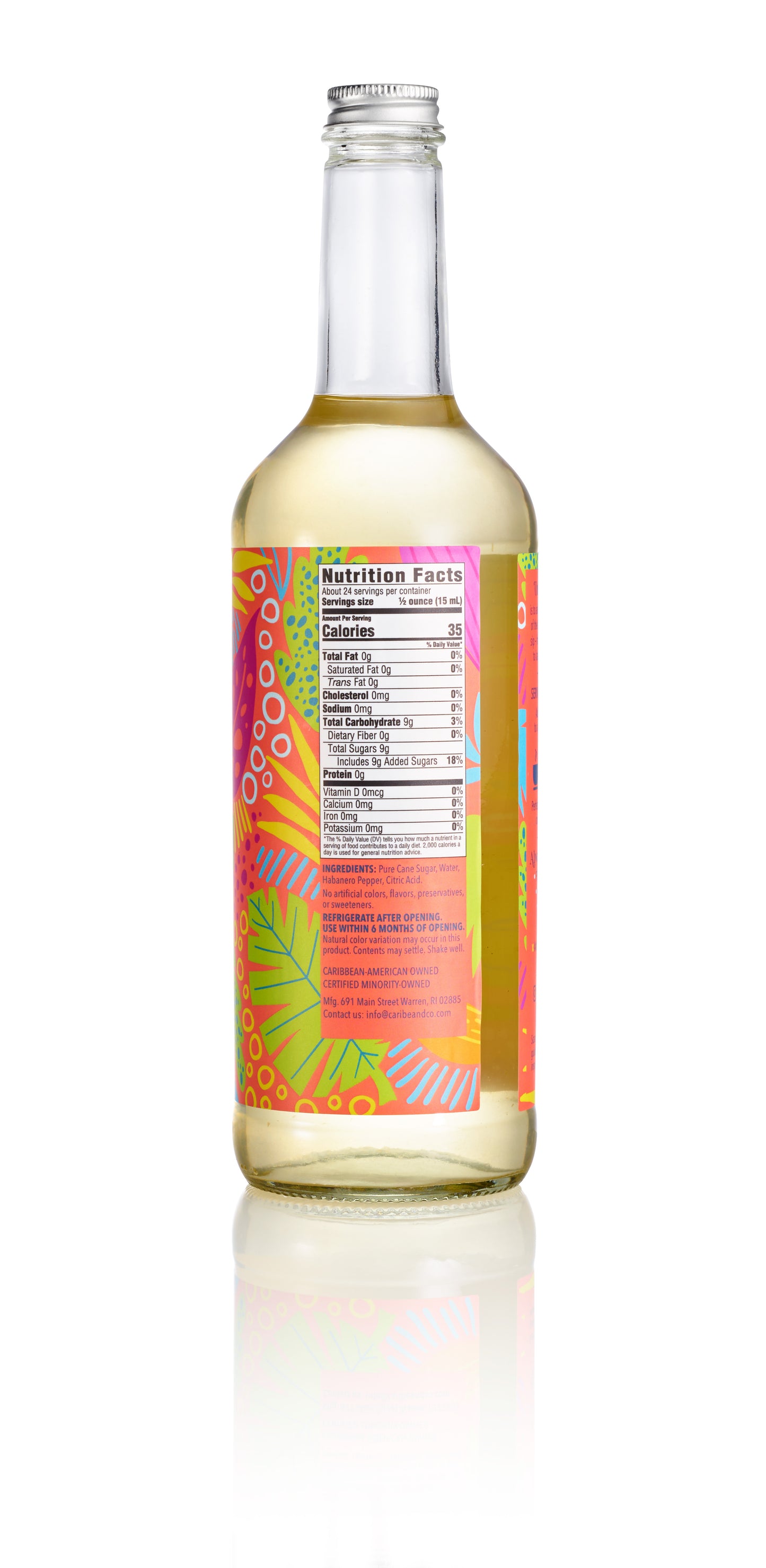 Habanero Flavored Syrup - 25 oz (Wholesale Case of 3)