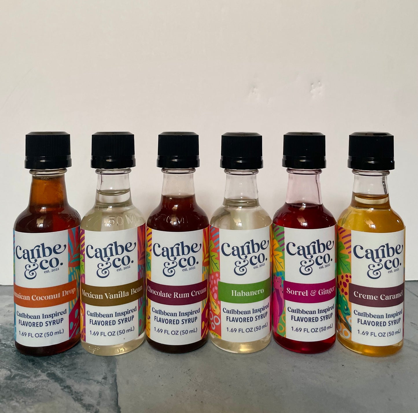 Flavored Syrup Sampler Pack Caribe & Co.