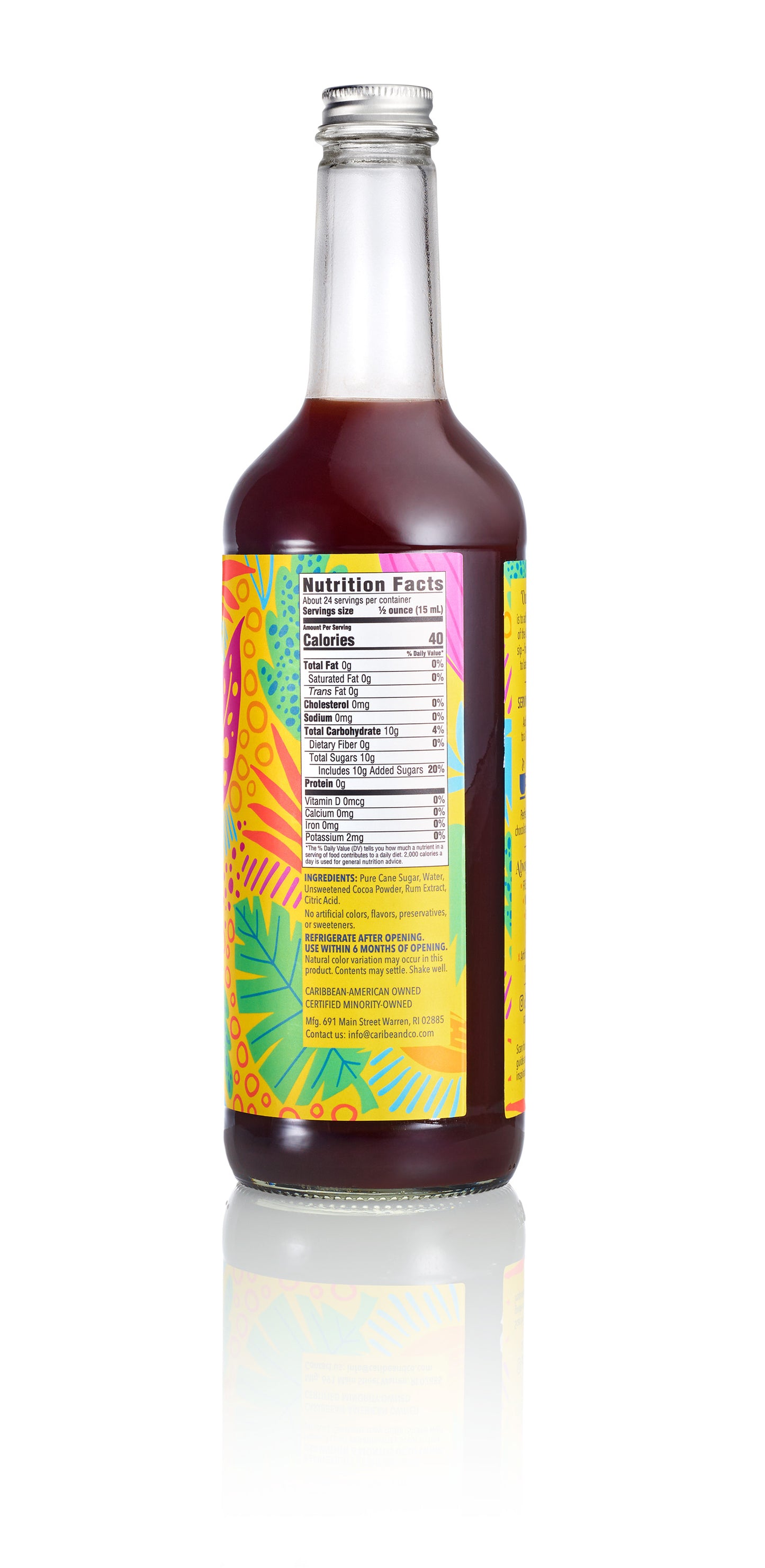 Chocolate Rum Cream Flavored Syrup - 25 oz (Wholesale Case of 3)