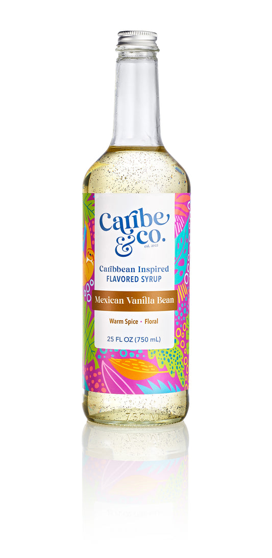 Mexican Vanilla Bean Flavored Syrup - 25 oz (Wholesale Case of 3)