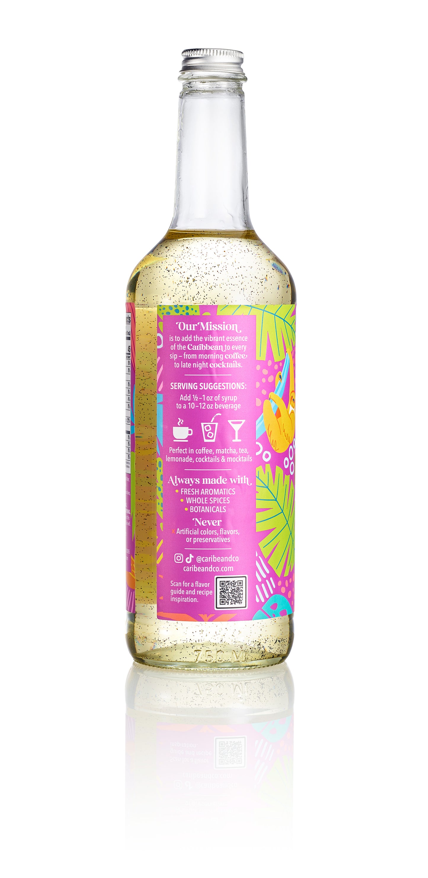 Mexican Vanilla Bean Flavored Syrup - 25 oz (Wholesale Case of 3)
