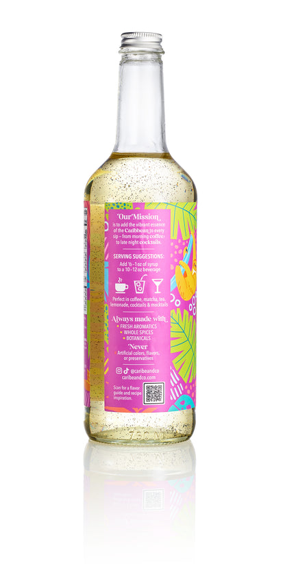 Mexican Vanilla Bean Flavored Syrup - 25 oz (Wholesale Case of 3)