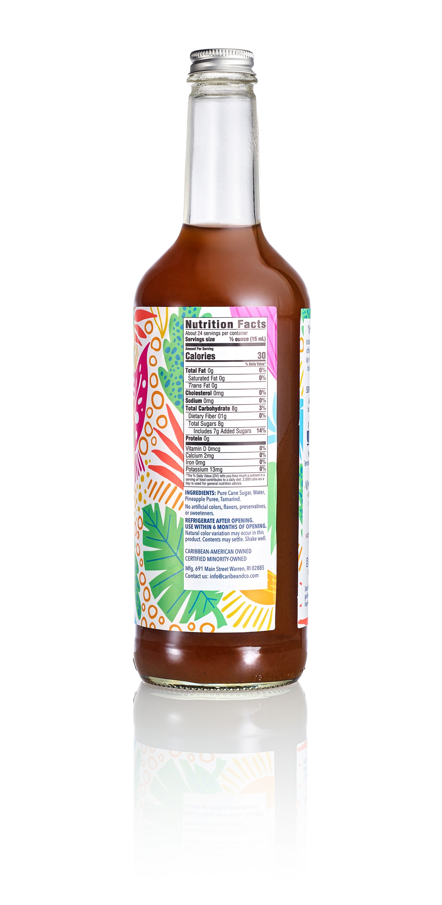 Pineapple Tamarind Flavored Syrup - 25 oz (Wholesale Case of 3)