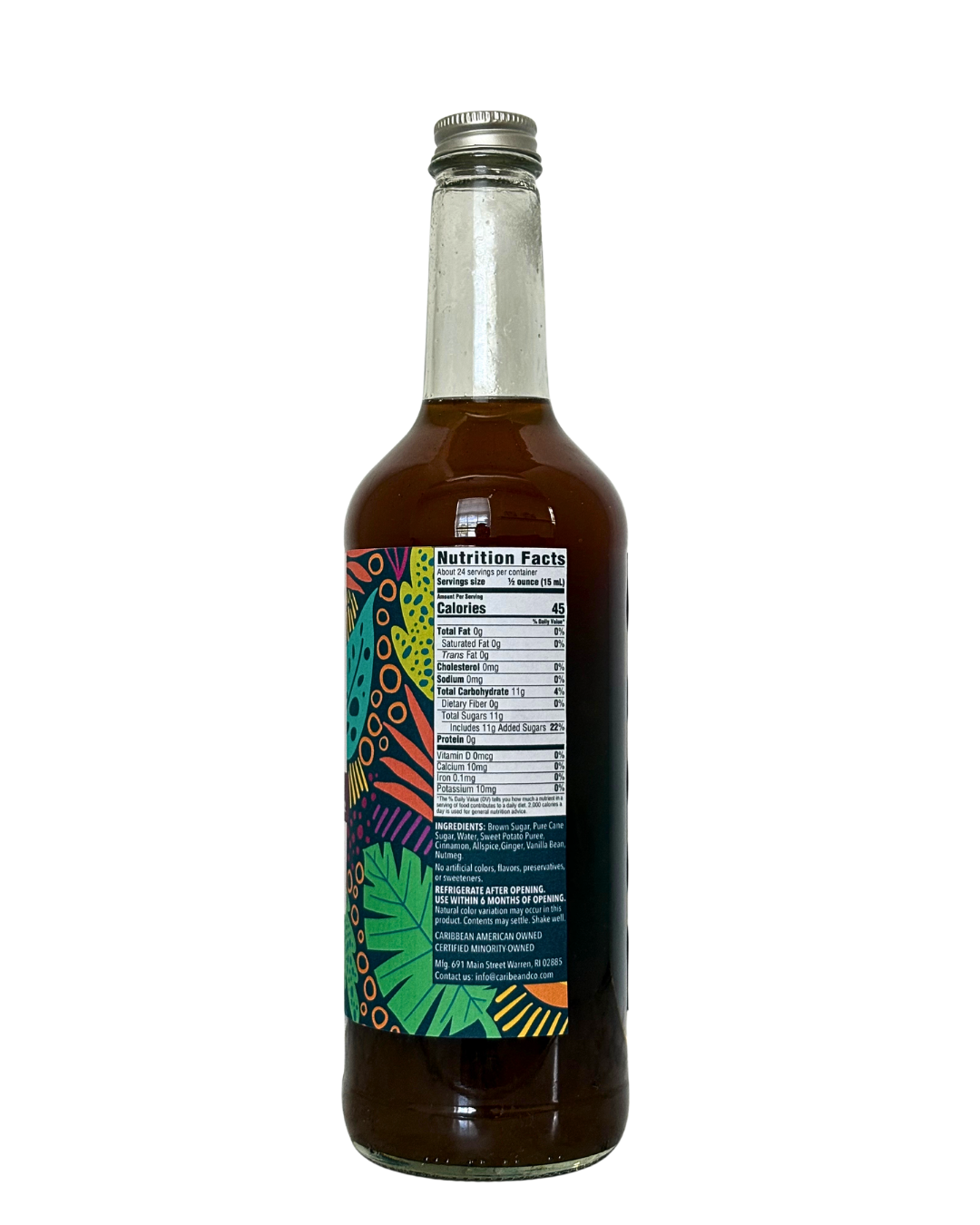 Caribbean Sweet Potato & Spice Flavored Syrup - 25 oz (Wholesale Case of 3)